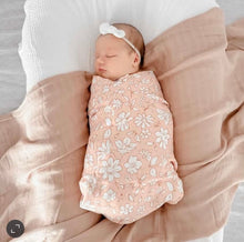 Load image into Gallery viewer, Boho Floral Swaddle Wrap