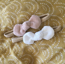 Load image into Gallery viewer, Neutral Corduroy Bows