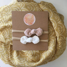 Load image into Gallery viewer, Neutral Corduroy Bows