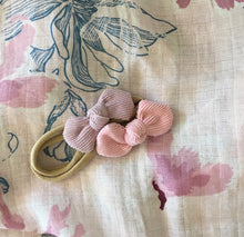 Load image into Gallery viewer, Blush Corduroy Bows