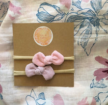 Load image into Gallery viewer, Blush Corduroy Bows