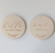 Load image into Gallery viewer, First Year Wooden Milestone Set