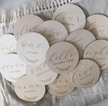 Load image into Gallery viewer, First Year Wooden Milestone Set