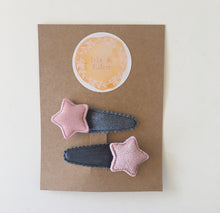 Load image into Gallery viewer, Velvet Star Clips