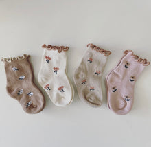Load image into Gallery viewer, Floral Baby Socks