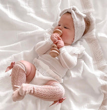 Load image into Gallery viewer, White Fringe Swaddle Wrap