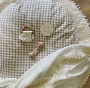 Gingham Baby Lounger